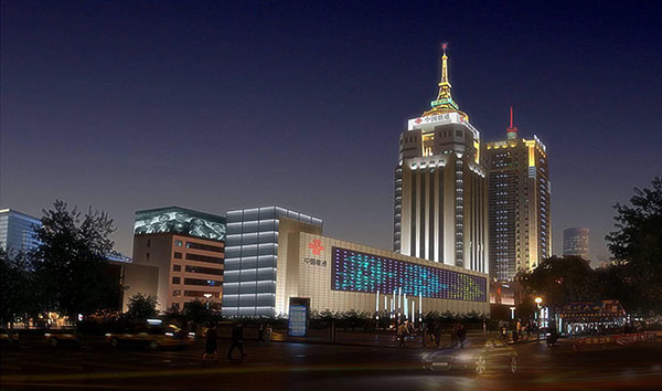 中國(guó)聯(lián)通樓體亮化工程